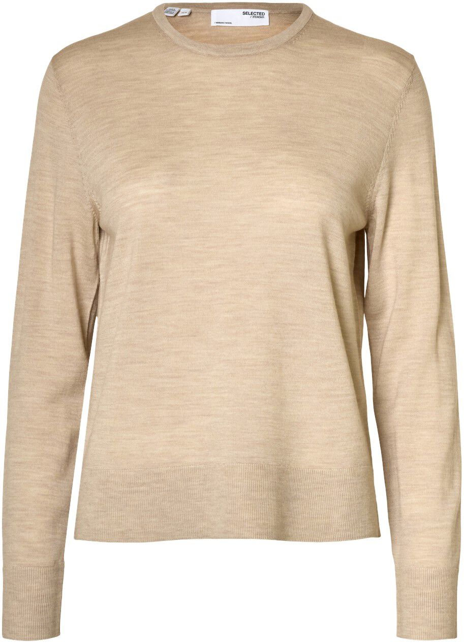 SLFTHEA LS KNIT MERINO O-NECK NOOS