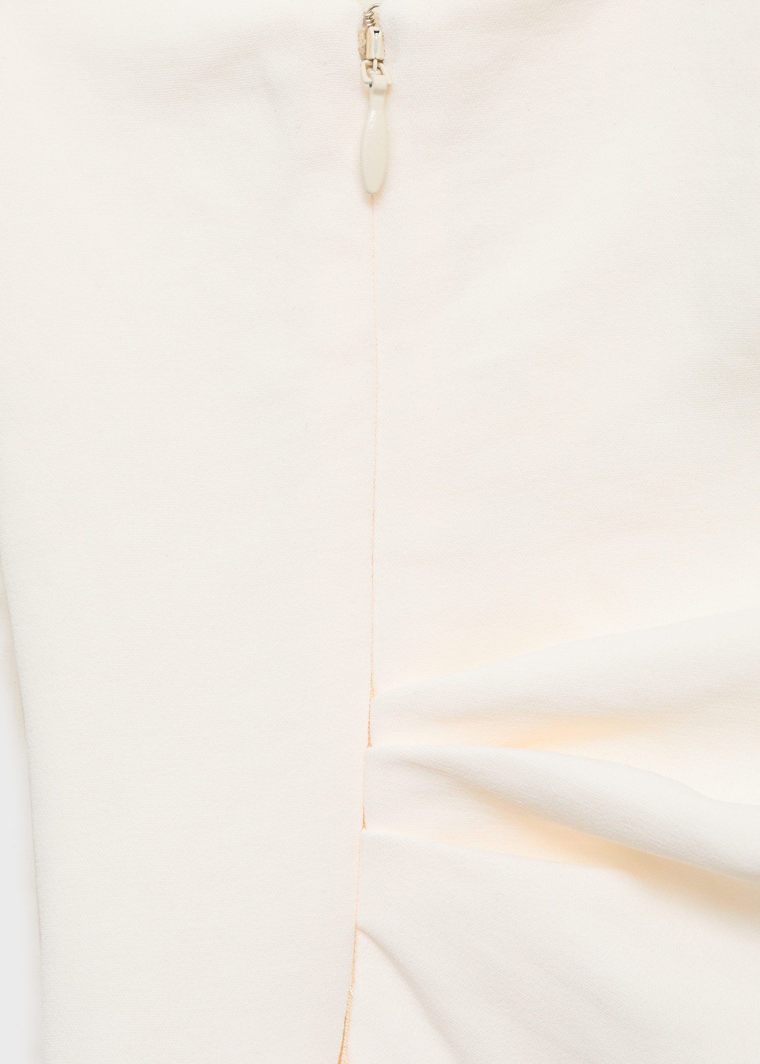 Long jumpsuit with asymmetrical nec