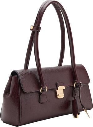 City shoulder bag with flap