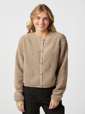Limo Fluffy Knit Cardigan