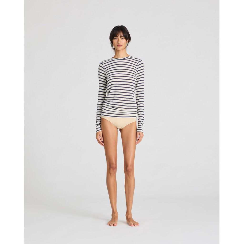 Thyra L/S Sailor Reverse Wool Top