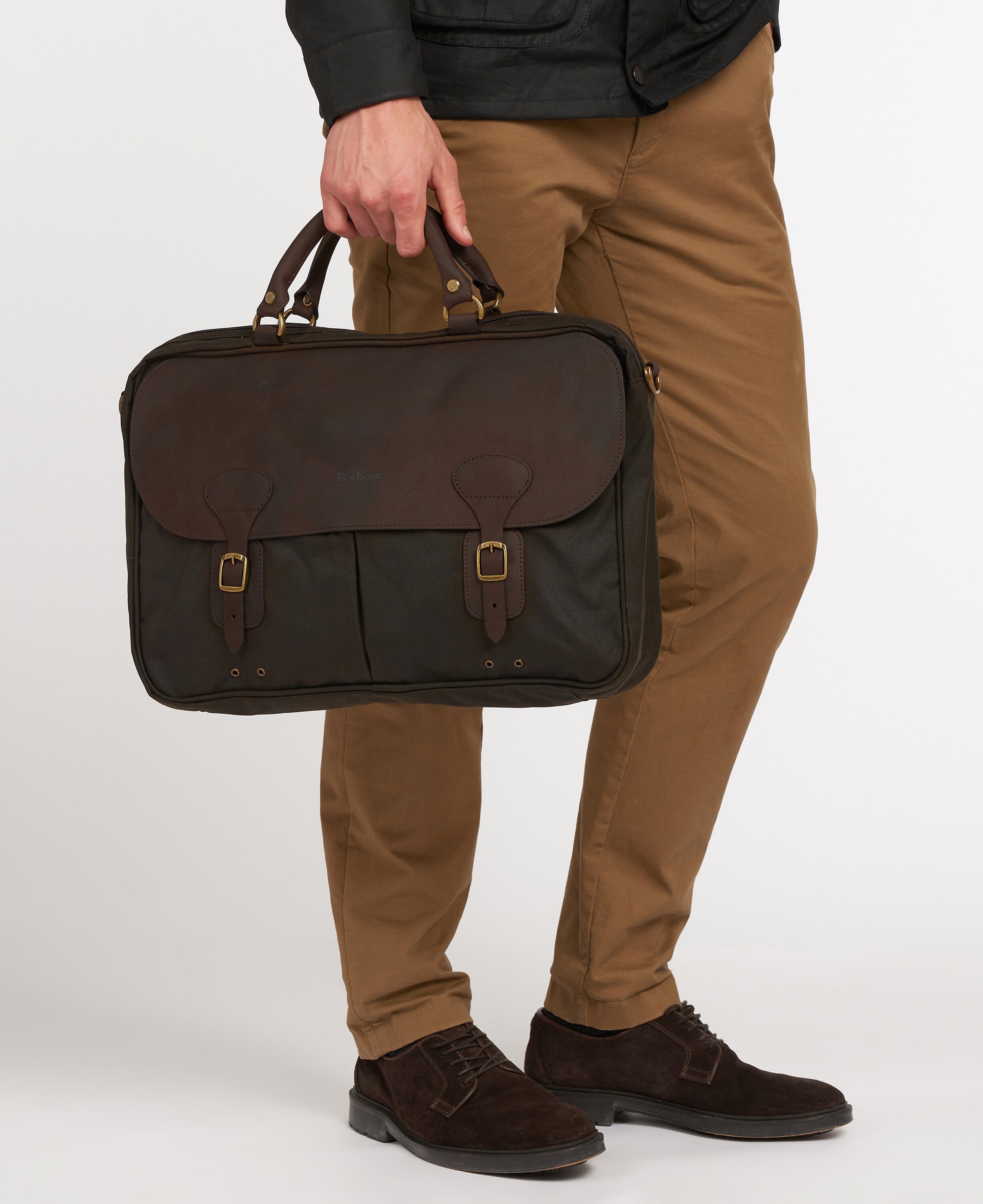 Wax Leather Briefcase