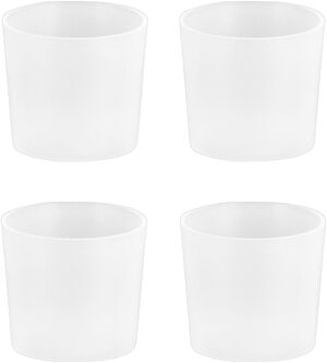 Silicone caps, taper, clear, 4-pack, 2,3 cm