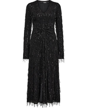 Sequin Midi Slit Dress