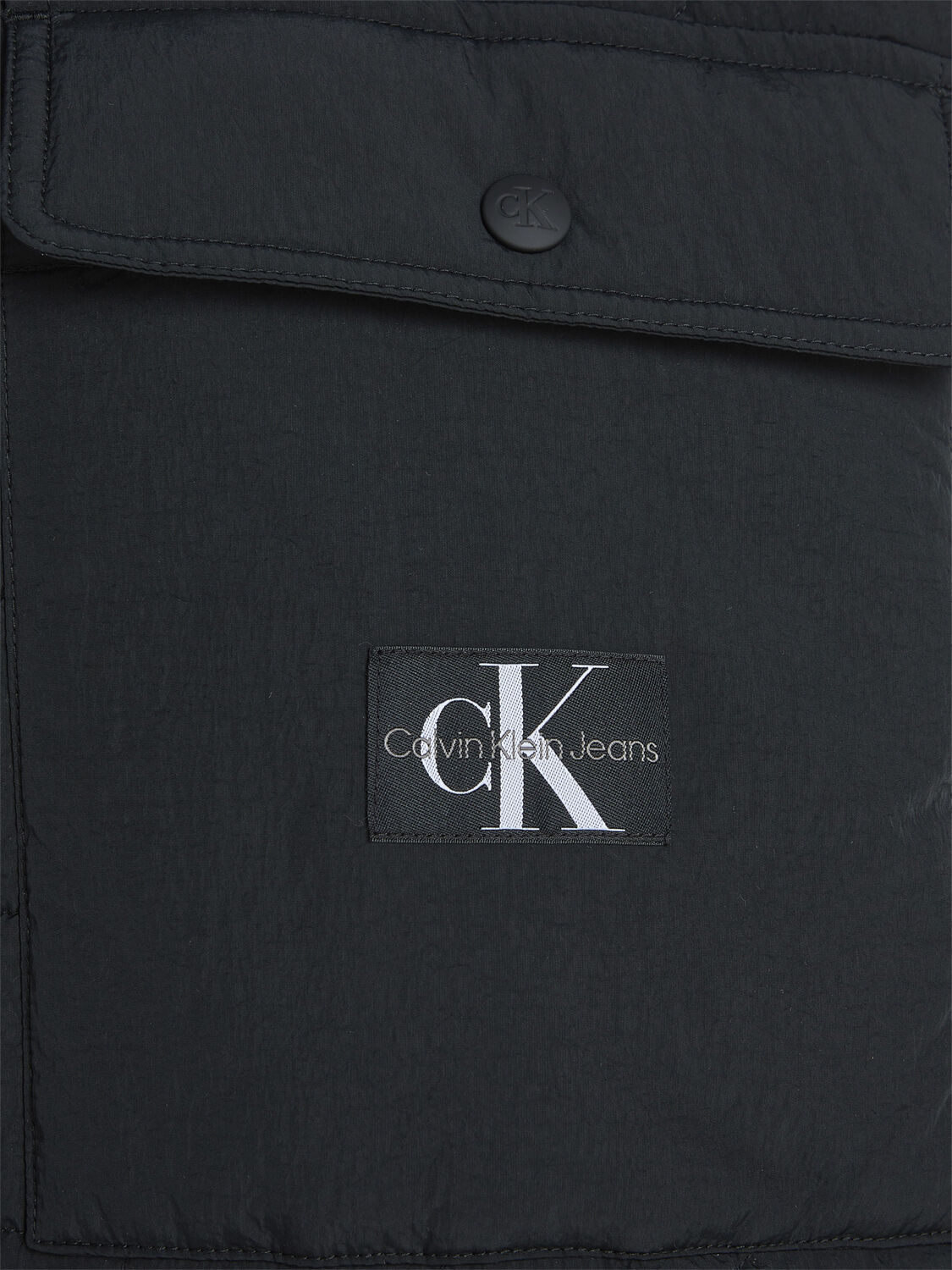 Quilted long utility coat