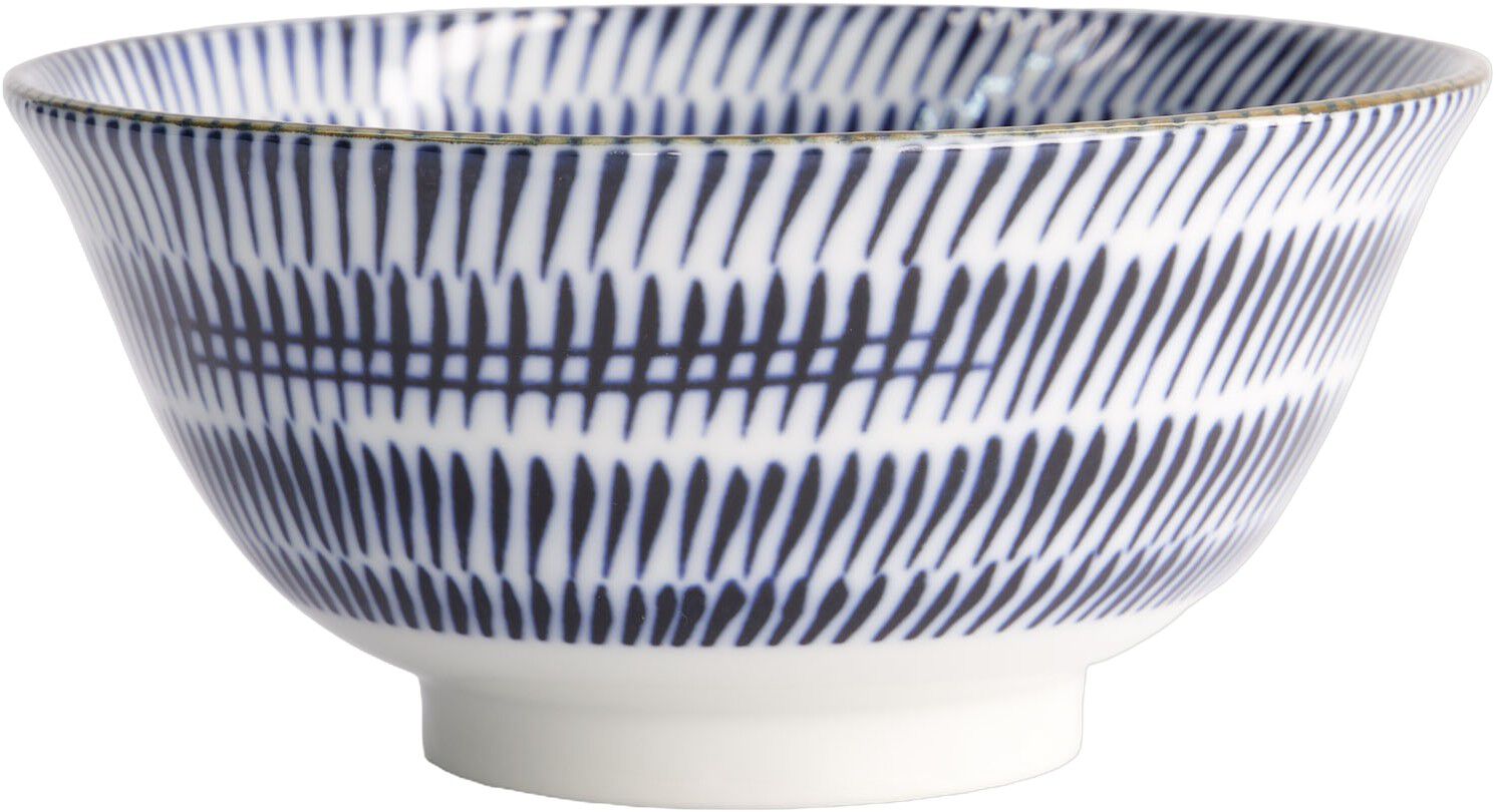Mino Blue Mixed Bowls Tayo Bowl 15x7cm Kanna 21648 6/48