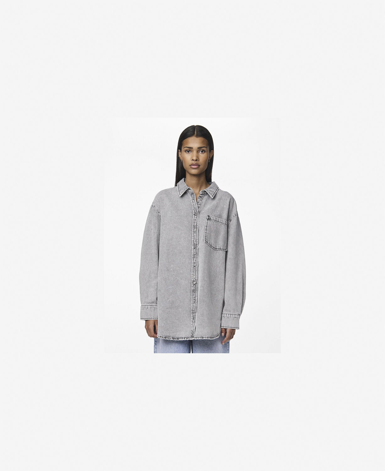 PCMAISIE LS DENIM SHIRT NOOS BC