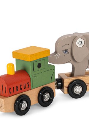 WOODEN ANIMAL TRAIN