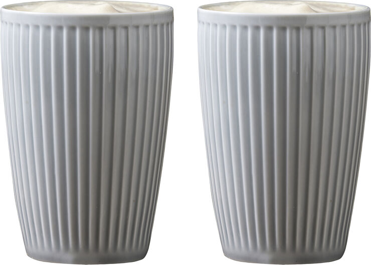 Termokrus Plissé 25 cl 8 x 12 cm 2 stk. Arctic Ice