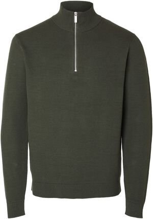 SLHDANE LS KNIT STRUCTURE HALF ZIP
