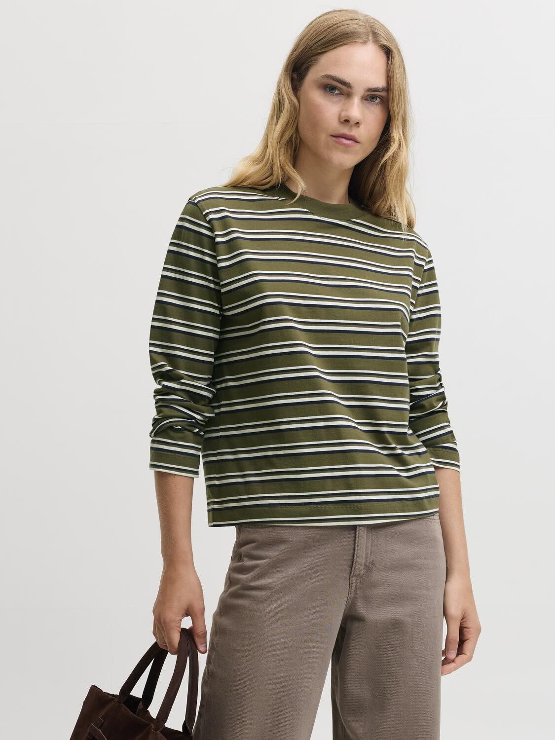 Jxsophia Boxy Ls Stripe Tee Jrs Sn