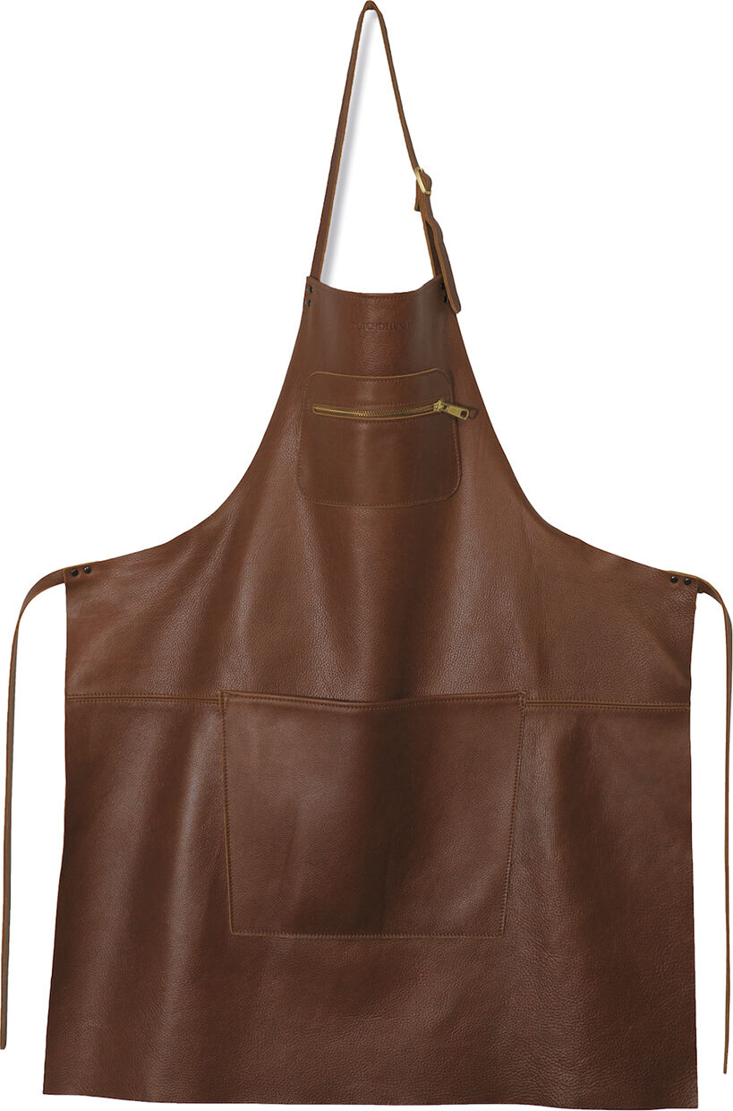 Klassisk 100% l&aelig;der Forkl&aelig;de BRUN