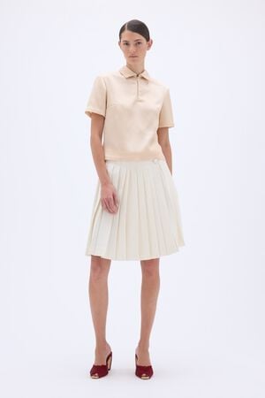 ZIPPED POLO TOP