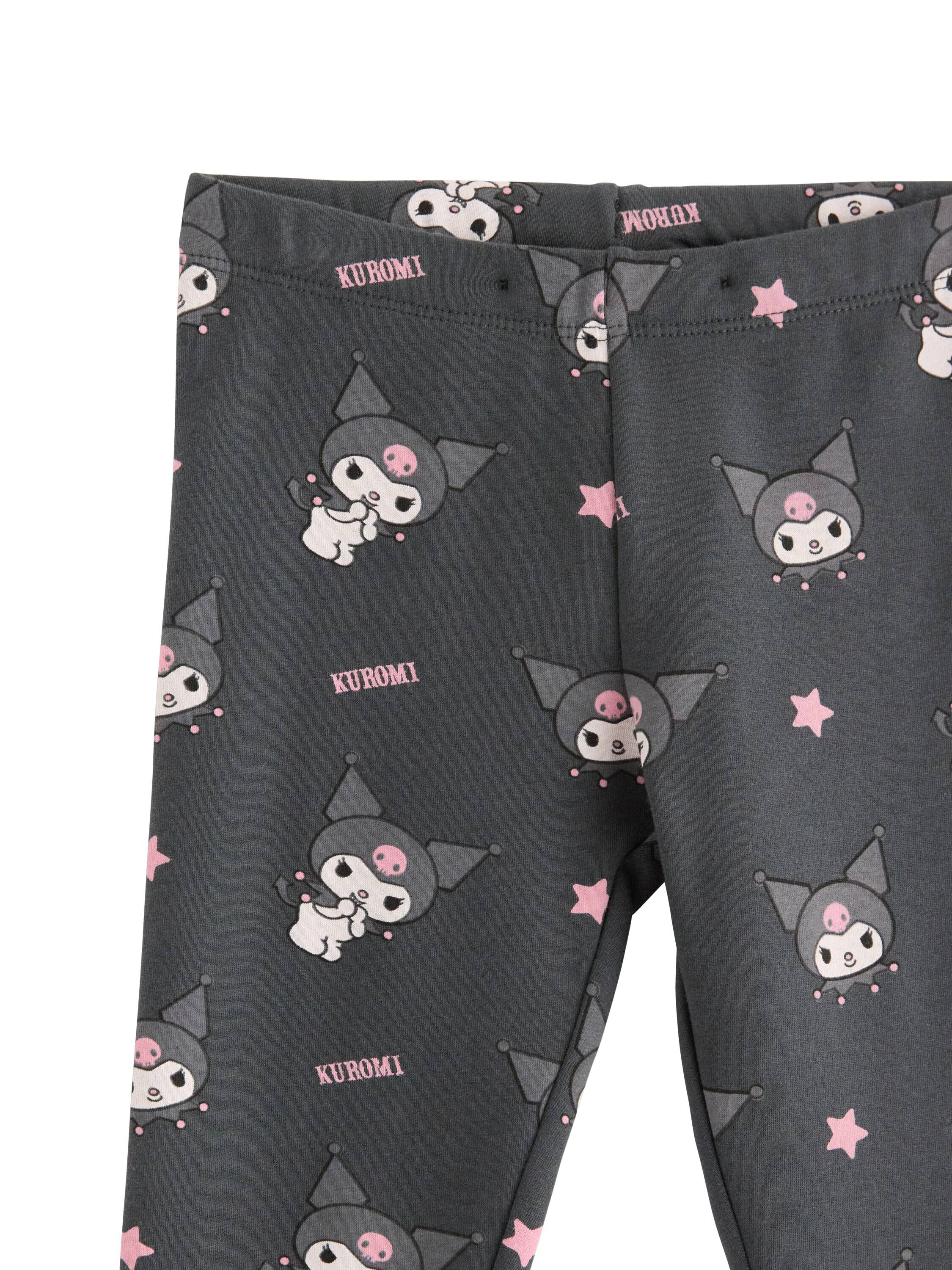 Leggings i mjuk bomullstrik&aring; med bo