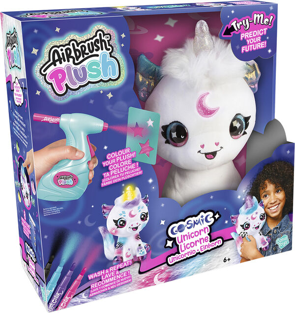 Airbrush Plush Cosmic Unicorn