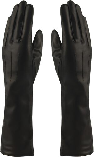 MJM Glove Francesca Long Leather Black