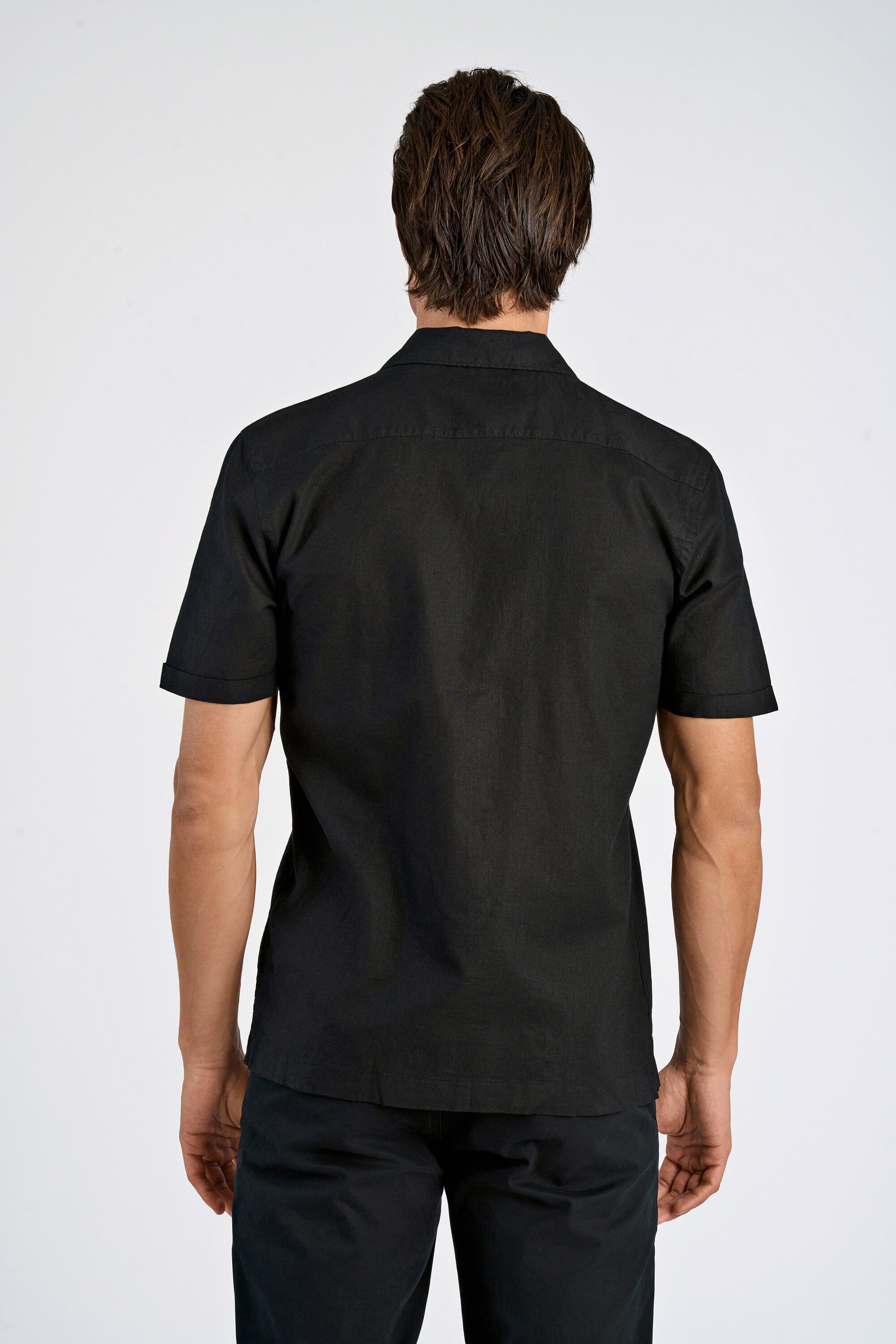 Cotton/linen resort shirt S/S