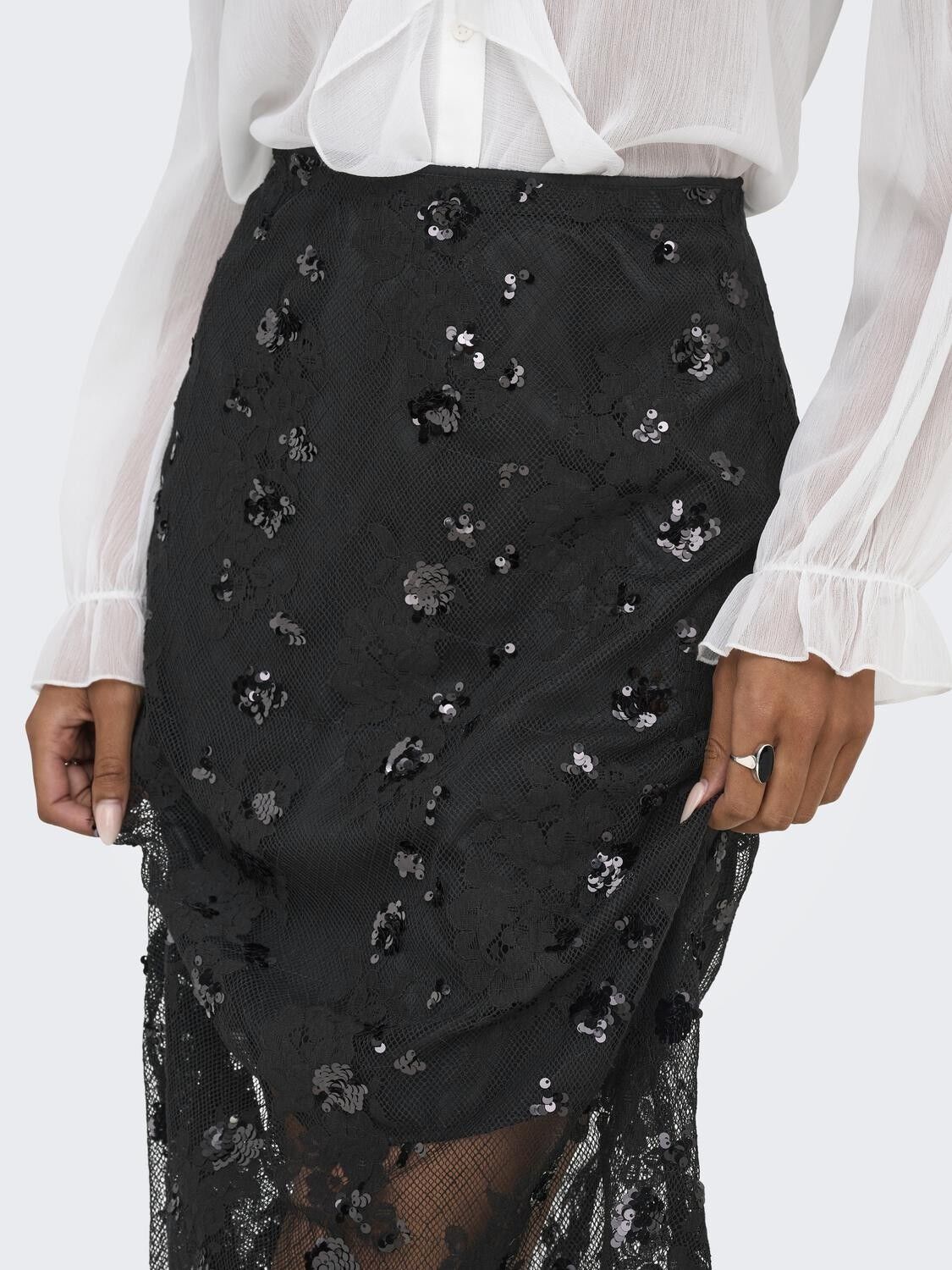 ONLSINNA MW LACE SKIRT XT WVN