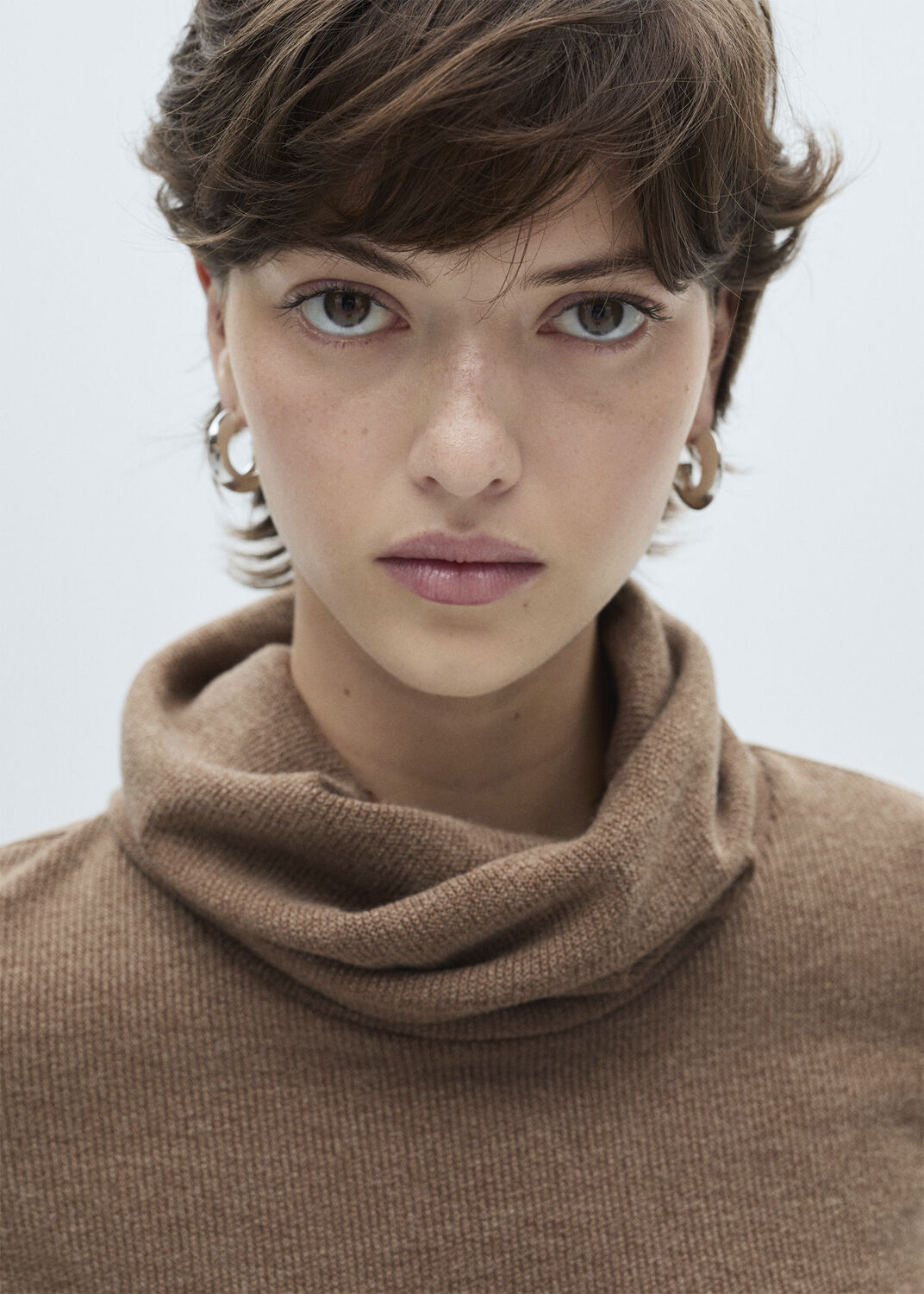 Knitted turtleneck dress