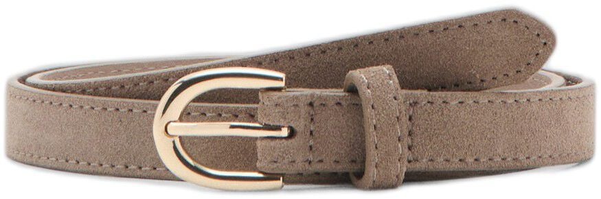 Suede leather belt