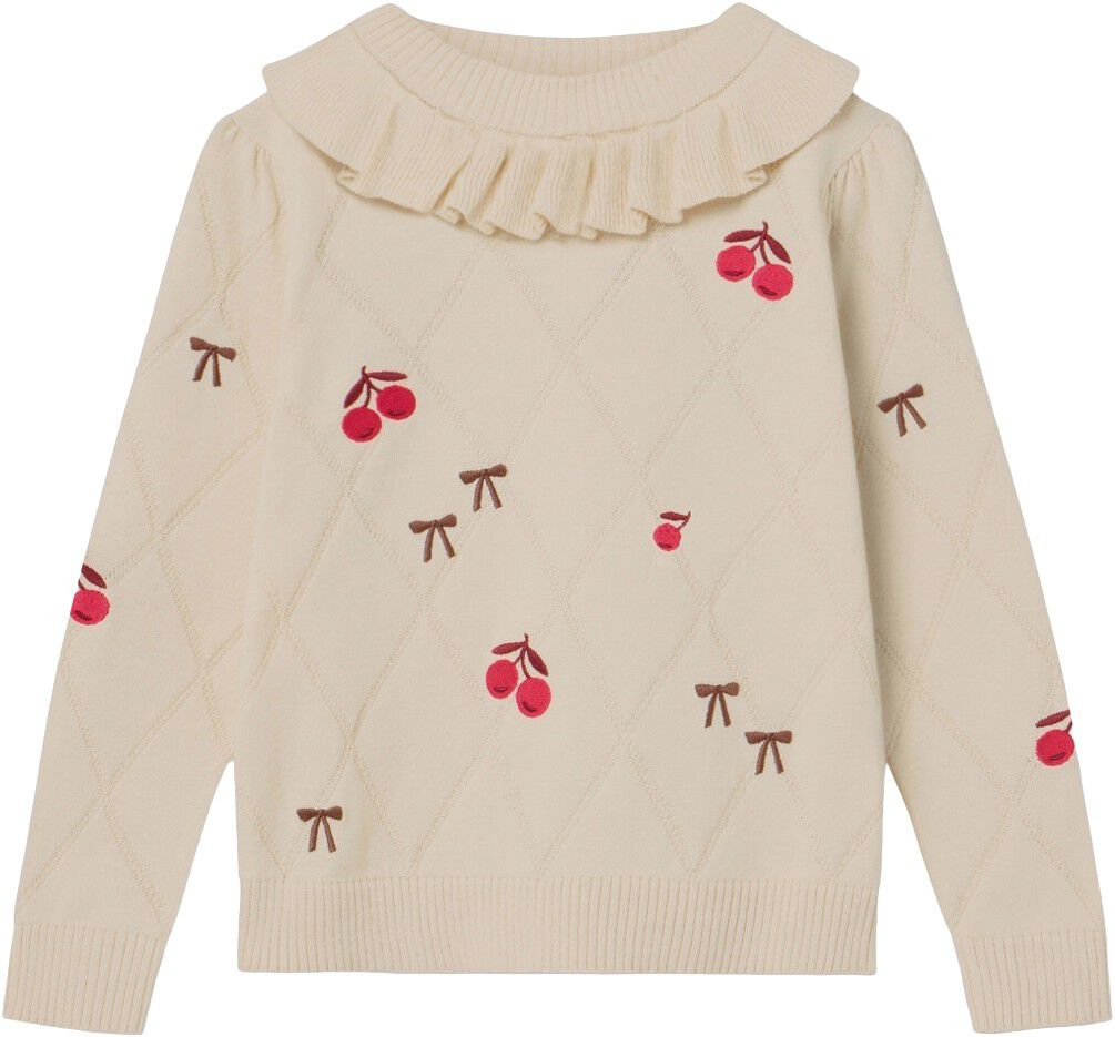 NOVA EMBR. RUFFLE PULLOVER