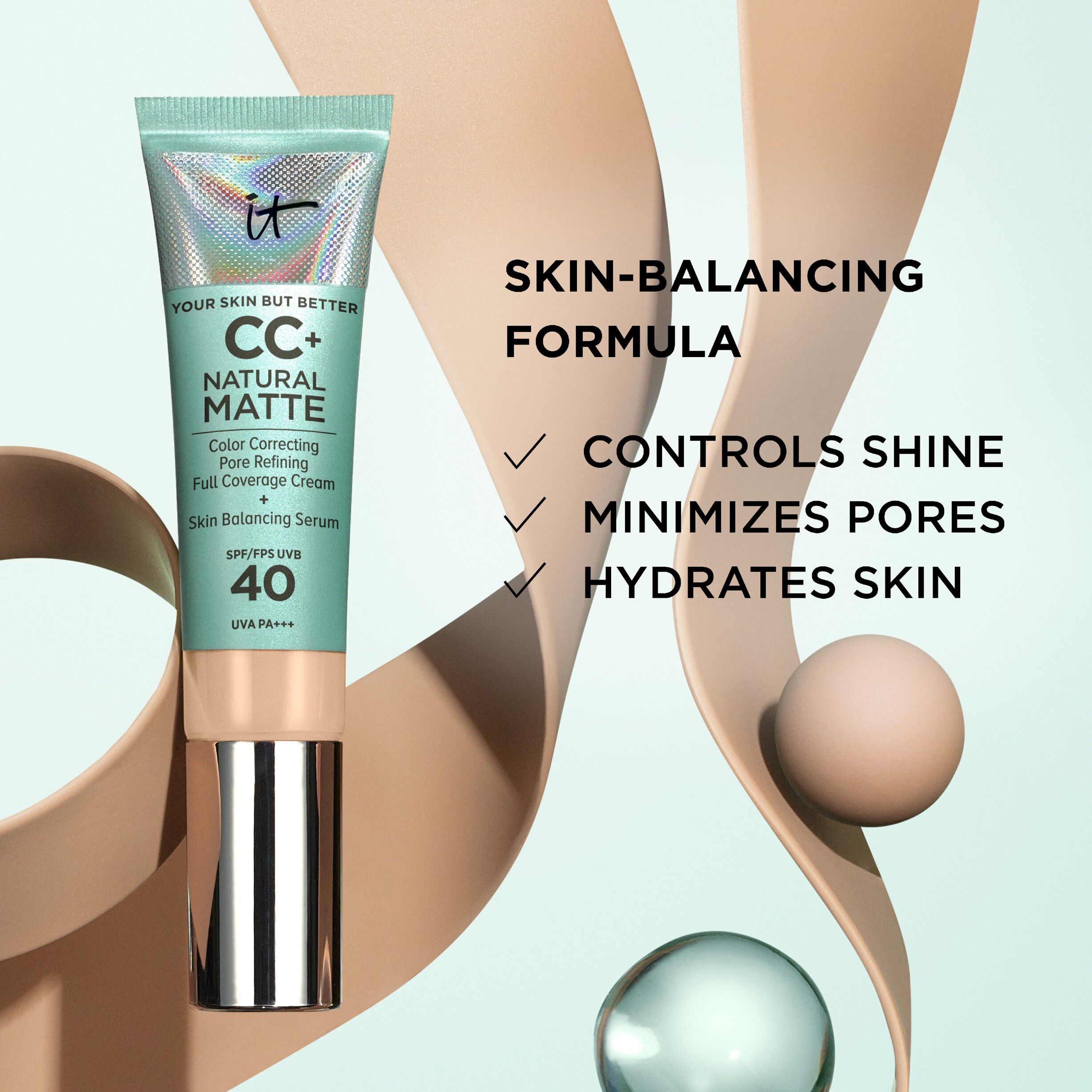 CC+ Cream Natural Matte Foundation with SPF 40