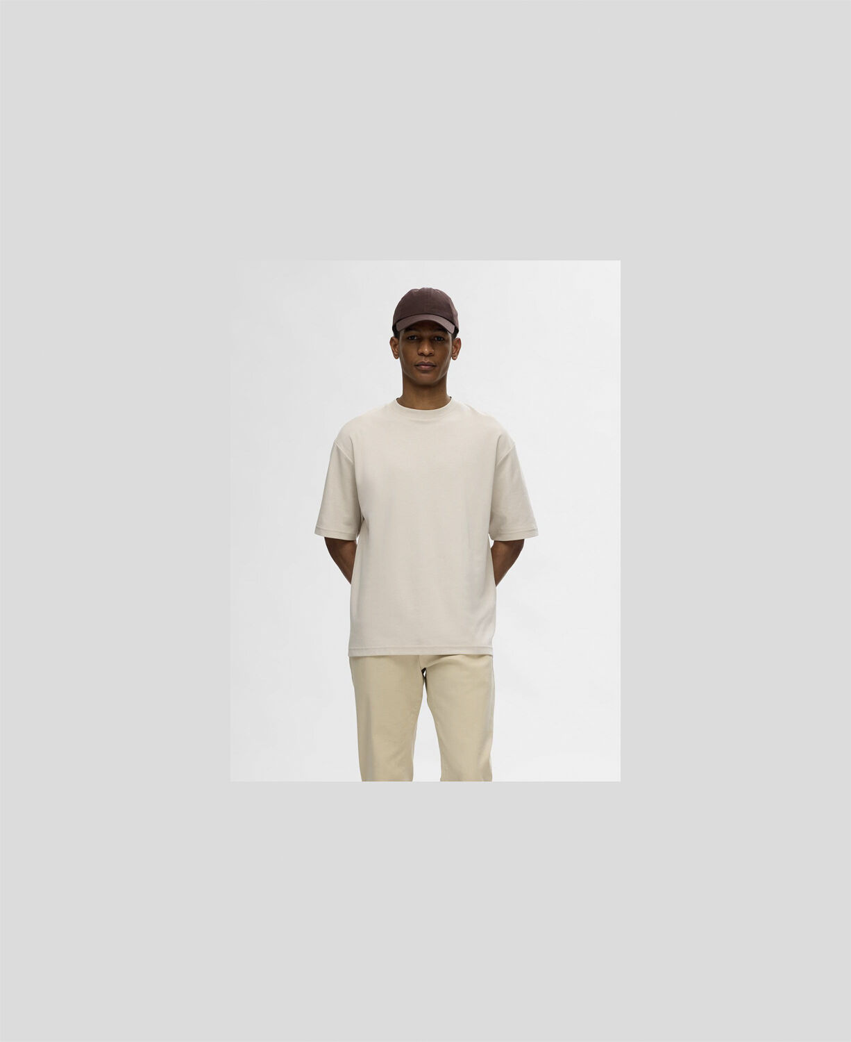 SLHLOOSEOSCAR SS O-NECK TEE NOOS