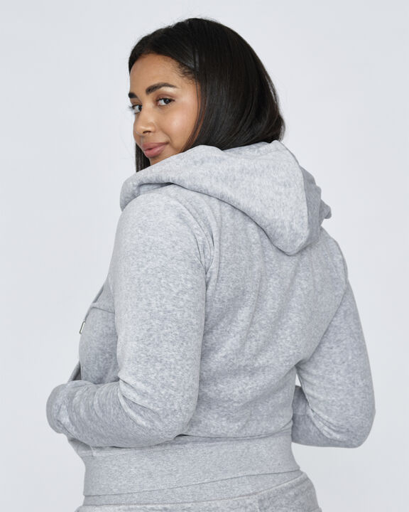 Robertson Classic Velour Zip Trough Hoodie