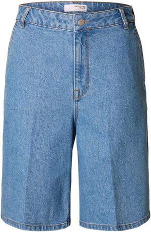 SLFEVELYN HW BERMUDA DENIM SHORTS