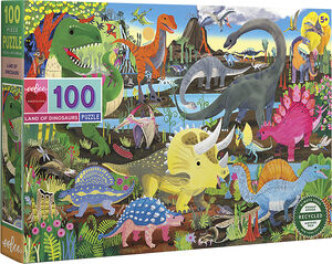 eeBoo - Puslespil 100 brk - Dinoland