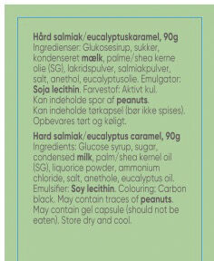 Rokkesten, 90g d&aring;se (Salmiak-eukalyptus)