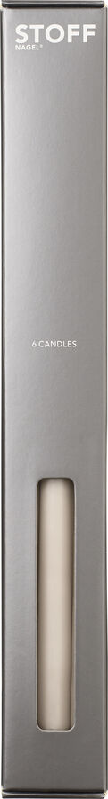 STOFF candles by Ester&Erik - 6 stk i gaveæske, sand