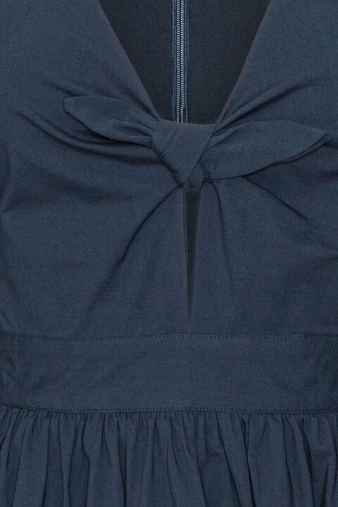 PUFF SLEEVE MIDI DRESS