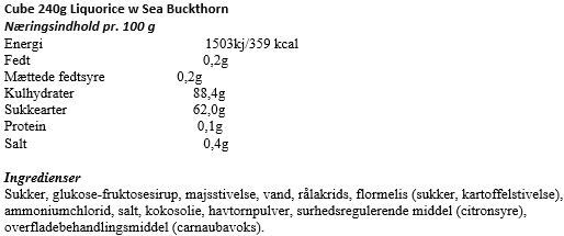 Cube 240g Liquorice w Sea Buckthorn