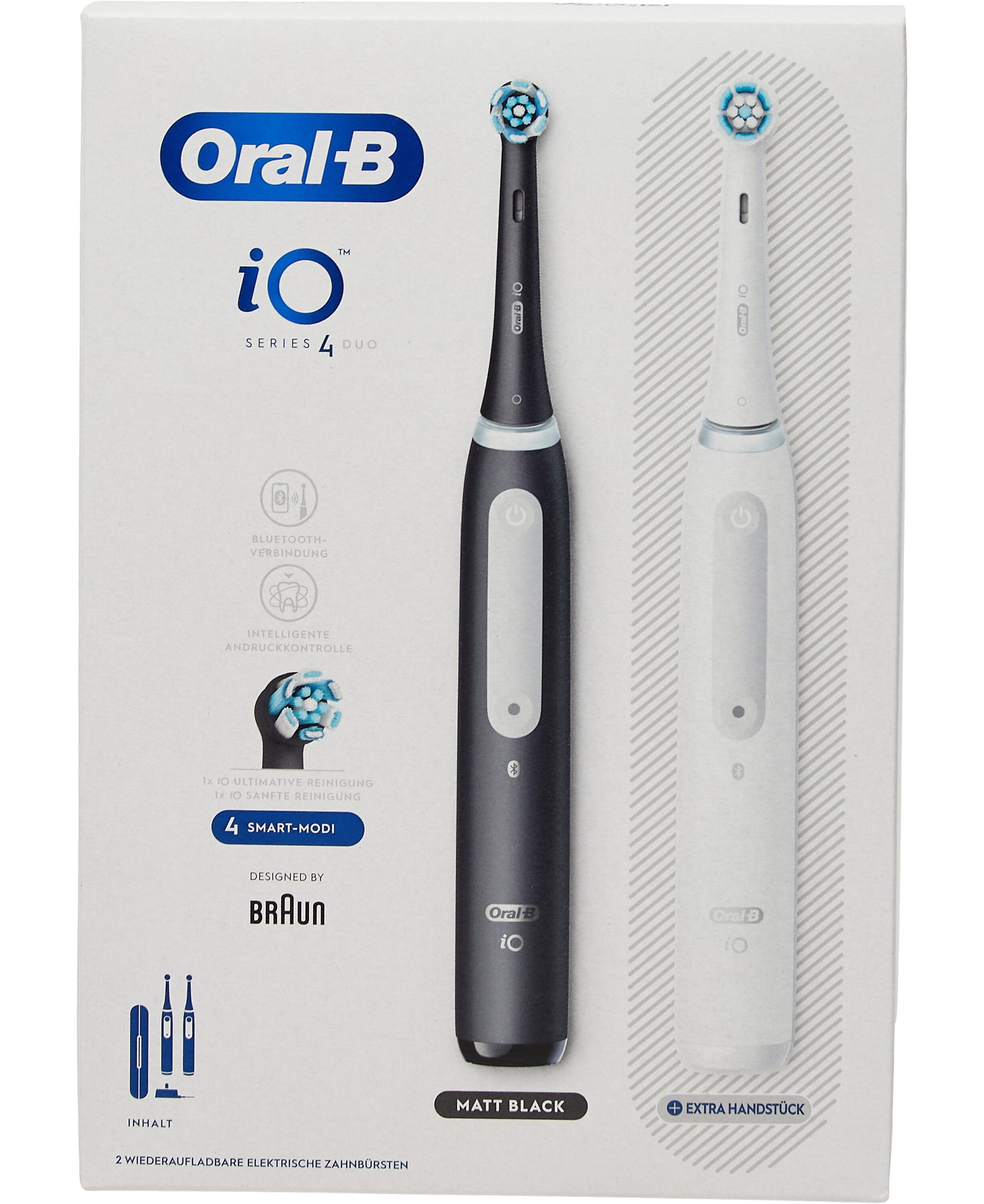 Oral-B iO Series 4 Duo Matt Black/Quite White