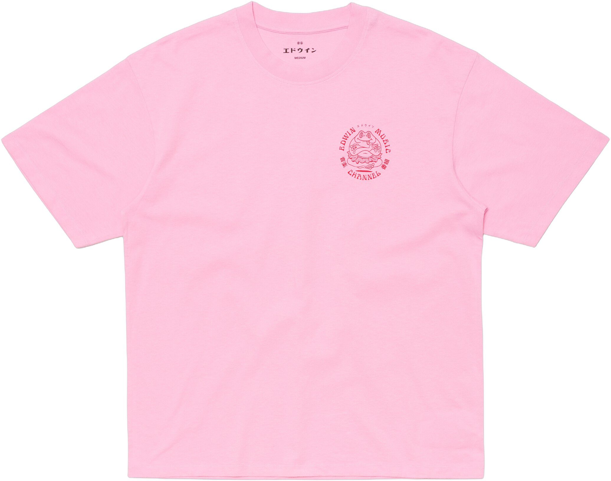 Edwin Music Channel T-Shirt-Begonia Pink