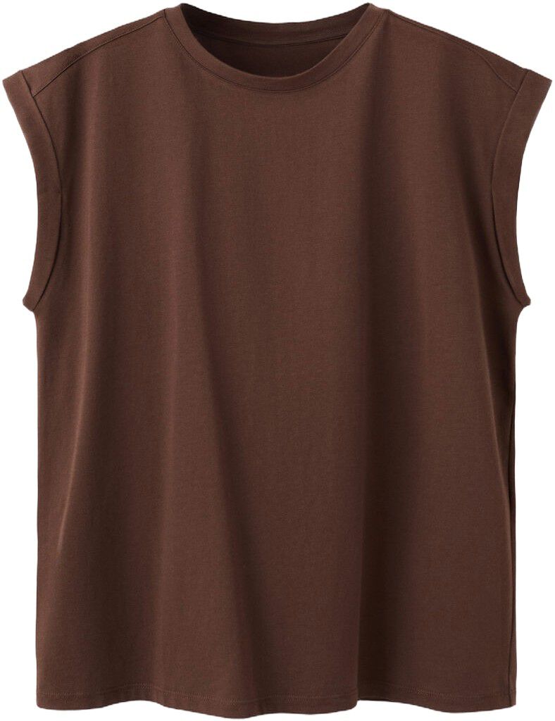 Short-sleeved t-shirt with shoulder