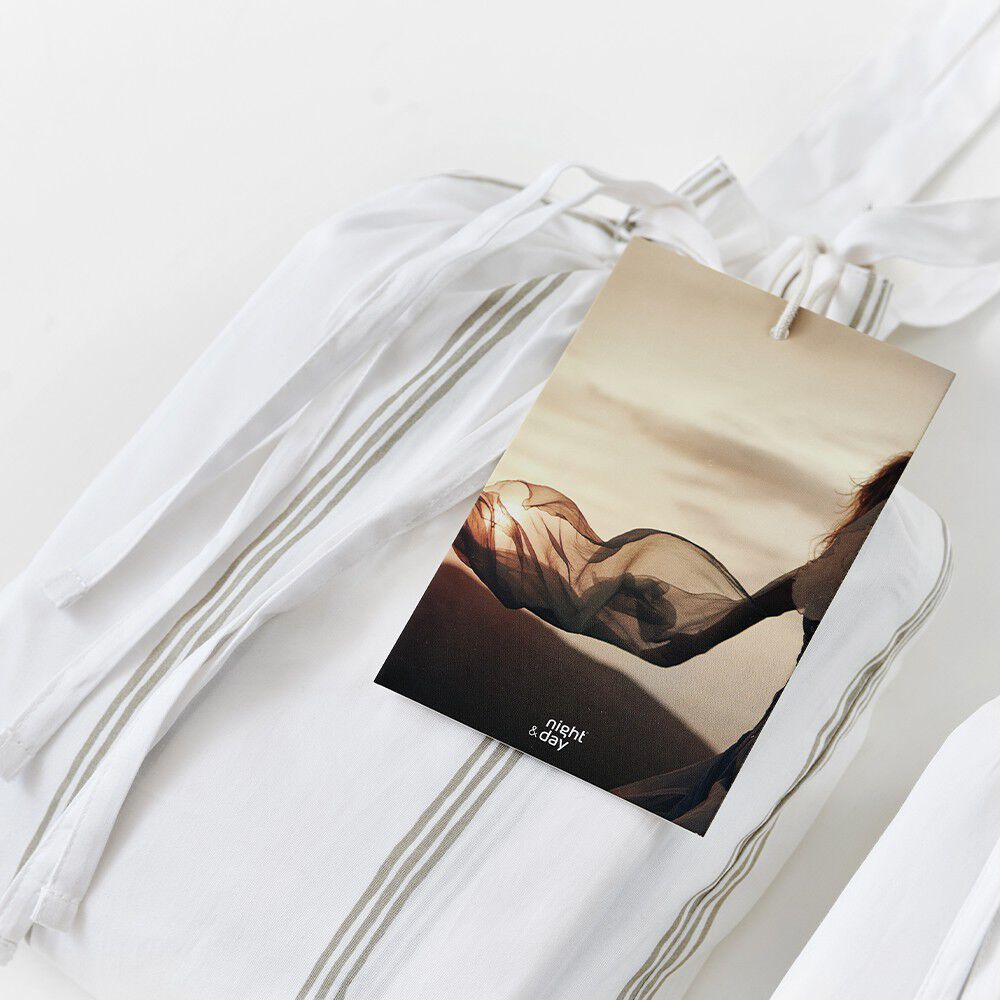 &Oslash;kologisk senges&aelig;t Flow beige - GOTS