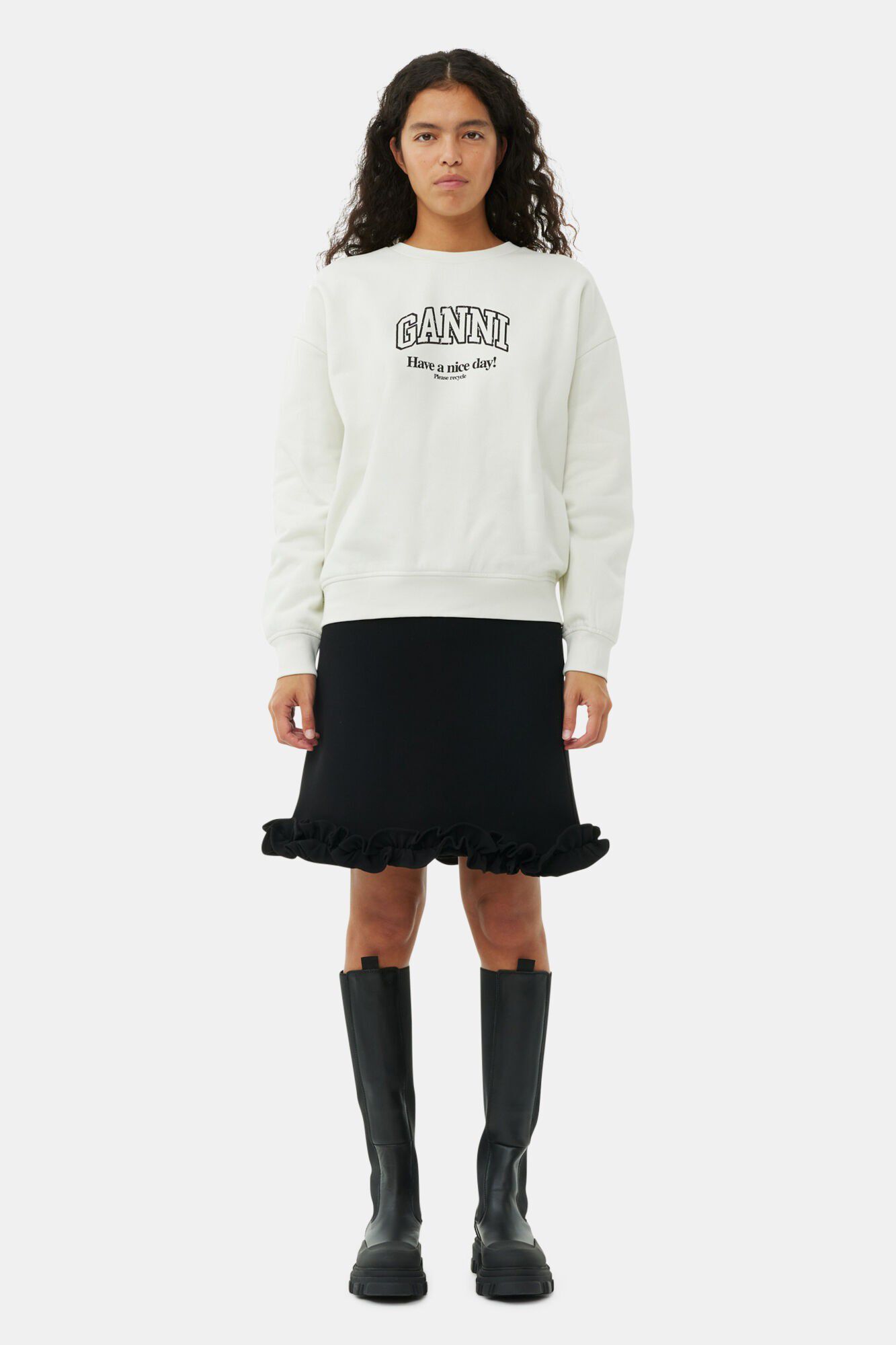 Cleated High Chelsea Boot Black Sti