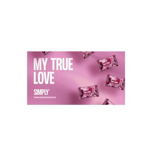 Simply&reg; TRUE LOVE chokolade&aelig;ske (100g)