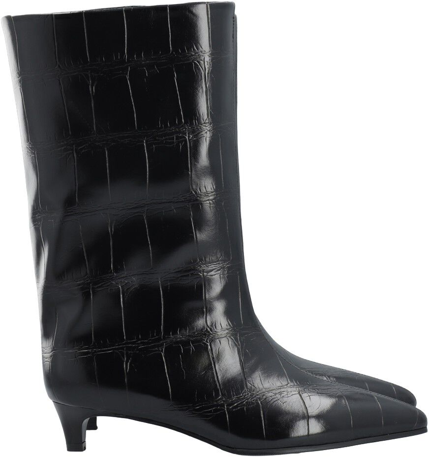 BIAAMELIA Wide Mid Pull On Boot Faux Leather