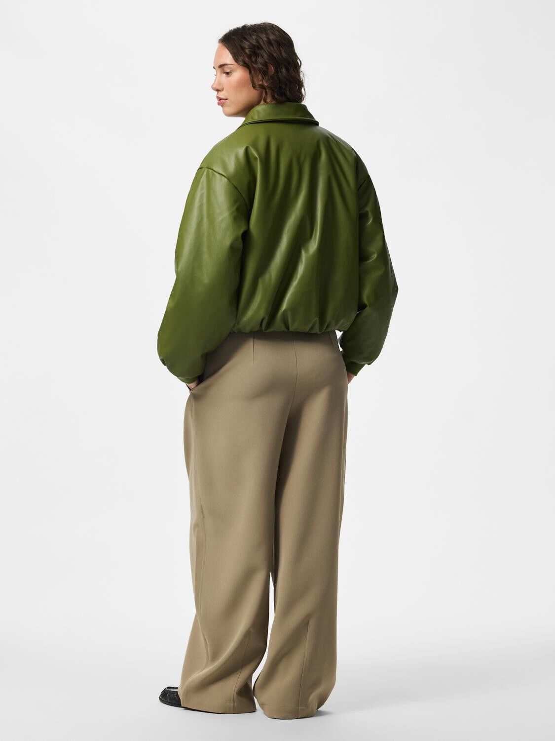 Pclara Padded Coated Bomber Jacket Wb Bc