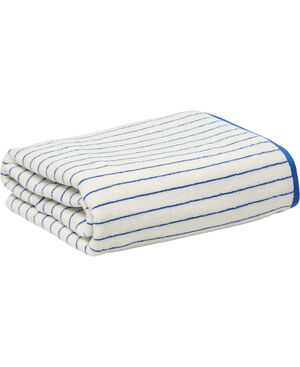 Beach towel 100x180 olympian blue/star white stripe GOTS
