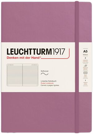 LT1917 Notesbog A5 Linjeret SC - Dusty Rose 372202