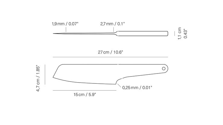 SK15 - Santoku knife - Drop Forged