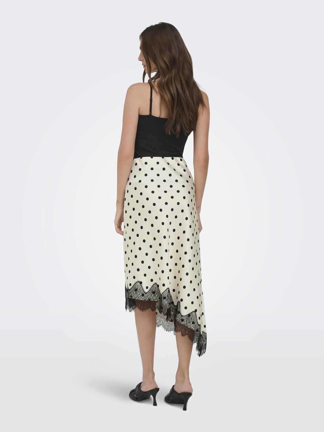 ONLBELLA SLANTED SATIN LACE SKIRT W