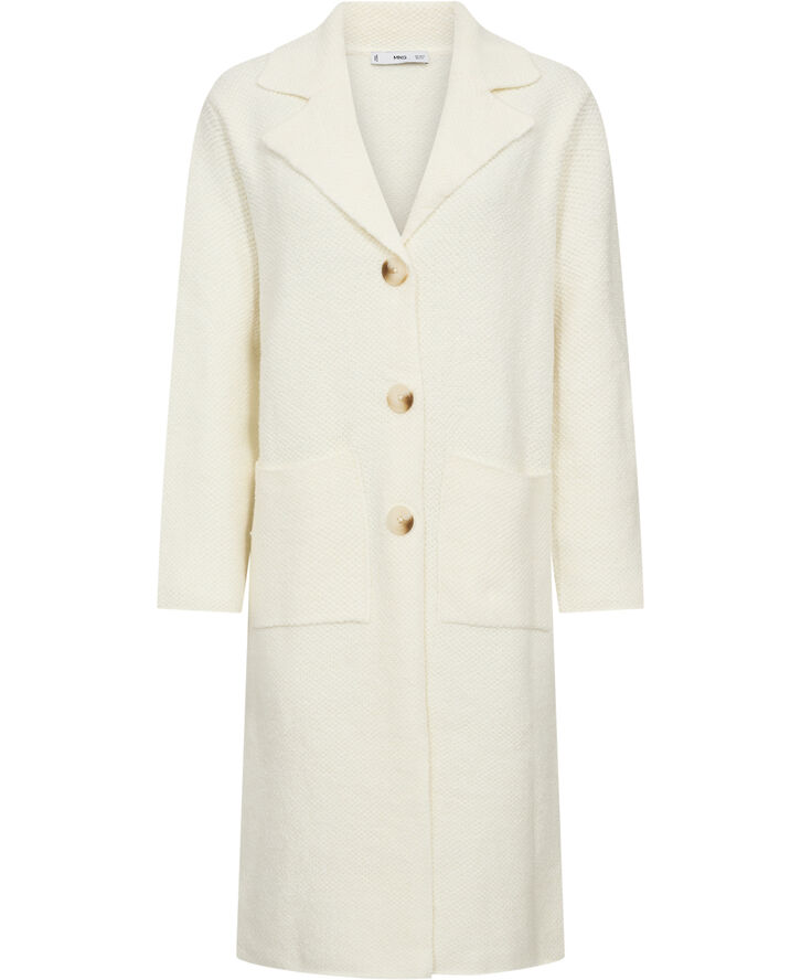 Knitted long coat