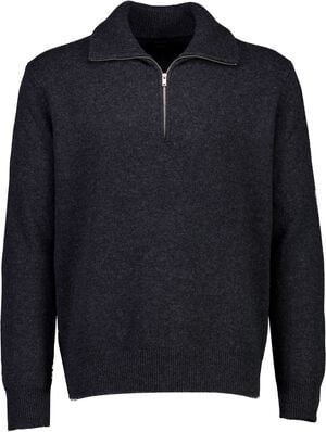 Lambswool half zip knit