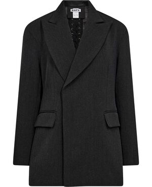 Corset Blazer Dark Grey Melange-36