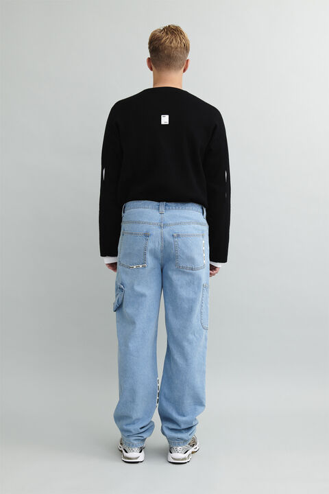 Janitor'' Logo Tape Cargo Jean